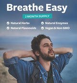 Suplemento Respiratorio 2 Meses - Limpieza Pulmonar, Vegan
