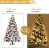 Árbol de Navidad Bonnlo 6 FT Pino Artificial 1050 Puntas Modelo