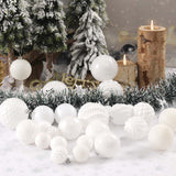 Adornos Navideños 36pcs Shatterproof - Decoración Árbol 6 Estilos