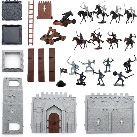 Figuritas de Caballeros Medievales, Ejercito de Juguete, 36 Piezas