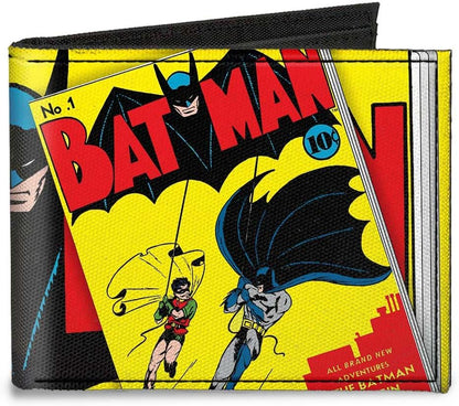 Cartera Bifold Canvas - Batman Clásico #1 Robin & Batman