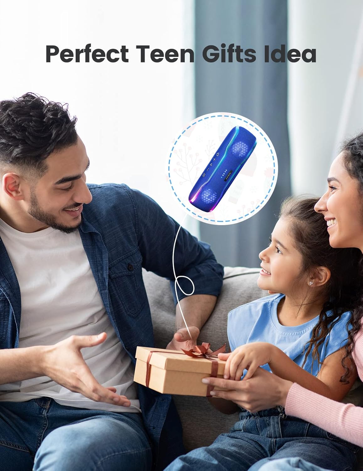 Altavoz Bluetooth IPX7 impermeable, Super Bass, TWS 25W