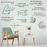 Vinilos de Pared Inspiradores Christianos - Estilo 12, Peel & Stick