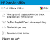 Impresora Multifuncional HP DeskJet 4255e, Incluye 3 meses de tinta