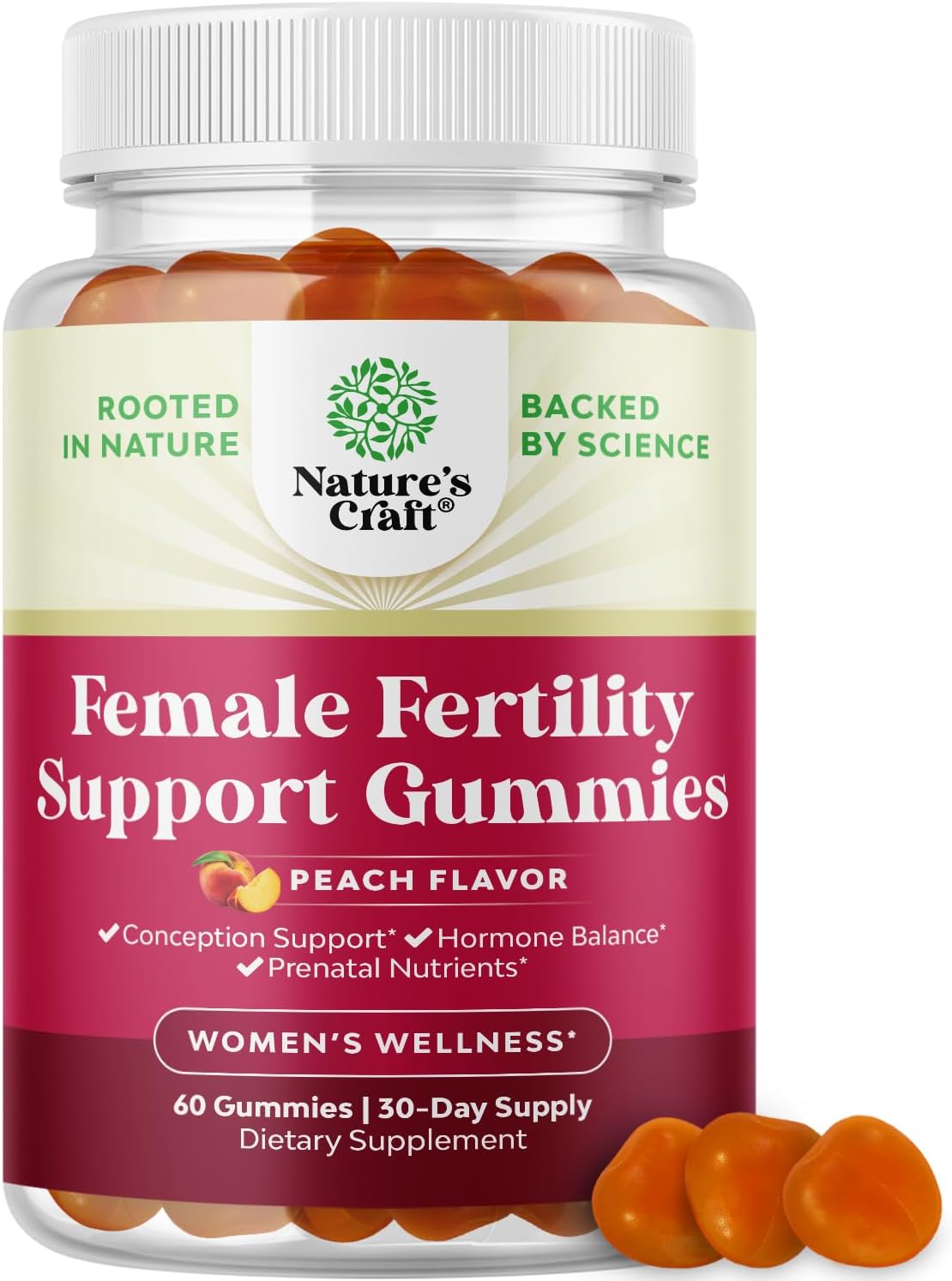 Gominolas de fertilidad para mujeres, Yummy Gummy, 30 serv.