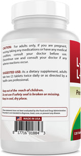Best Naturals L-Arginina L-Ornitina 1000mg 120 Tabs