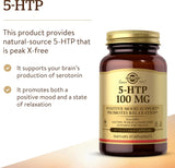 Suplemento Solgar 5-HTP 100 mg, 90 cápsulas vegetales