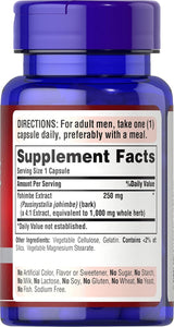 Suplemento Puritan's Pride Yohimbe 1000 Mg, 50 unidades