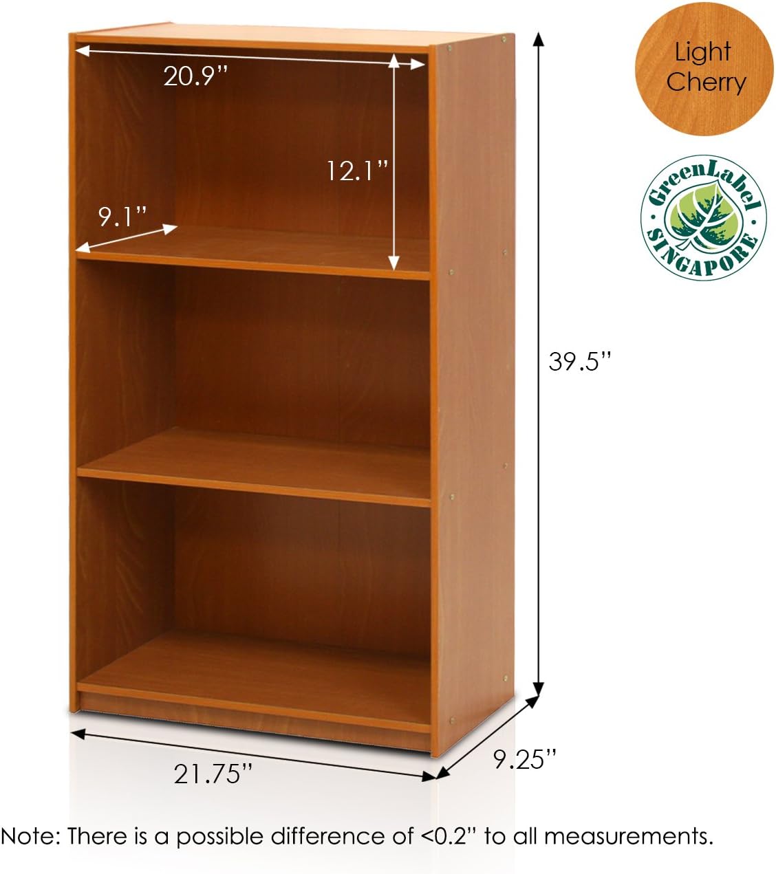 Estantería básica de 3 niveles - Modelo 99736DBR
