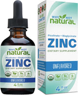 Suplemento líquido de Zinc orgánico con Picolinato y Bisglicinato, Vegano