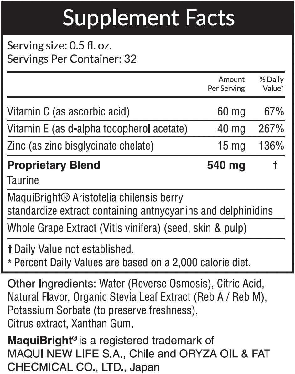Suplementos Passion 4 Vitaminas líquidas para los ojos