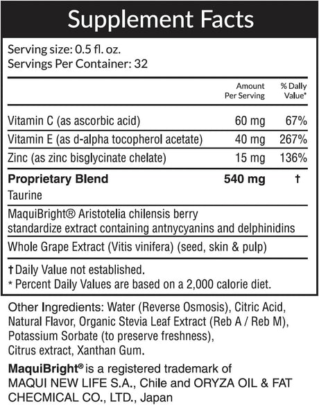 Suplementos Passion 4 Vitaminas líquidas para los ojos