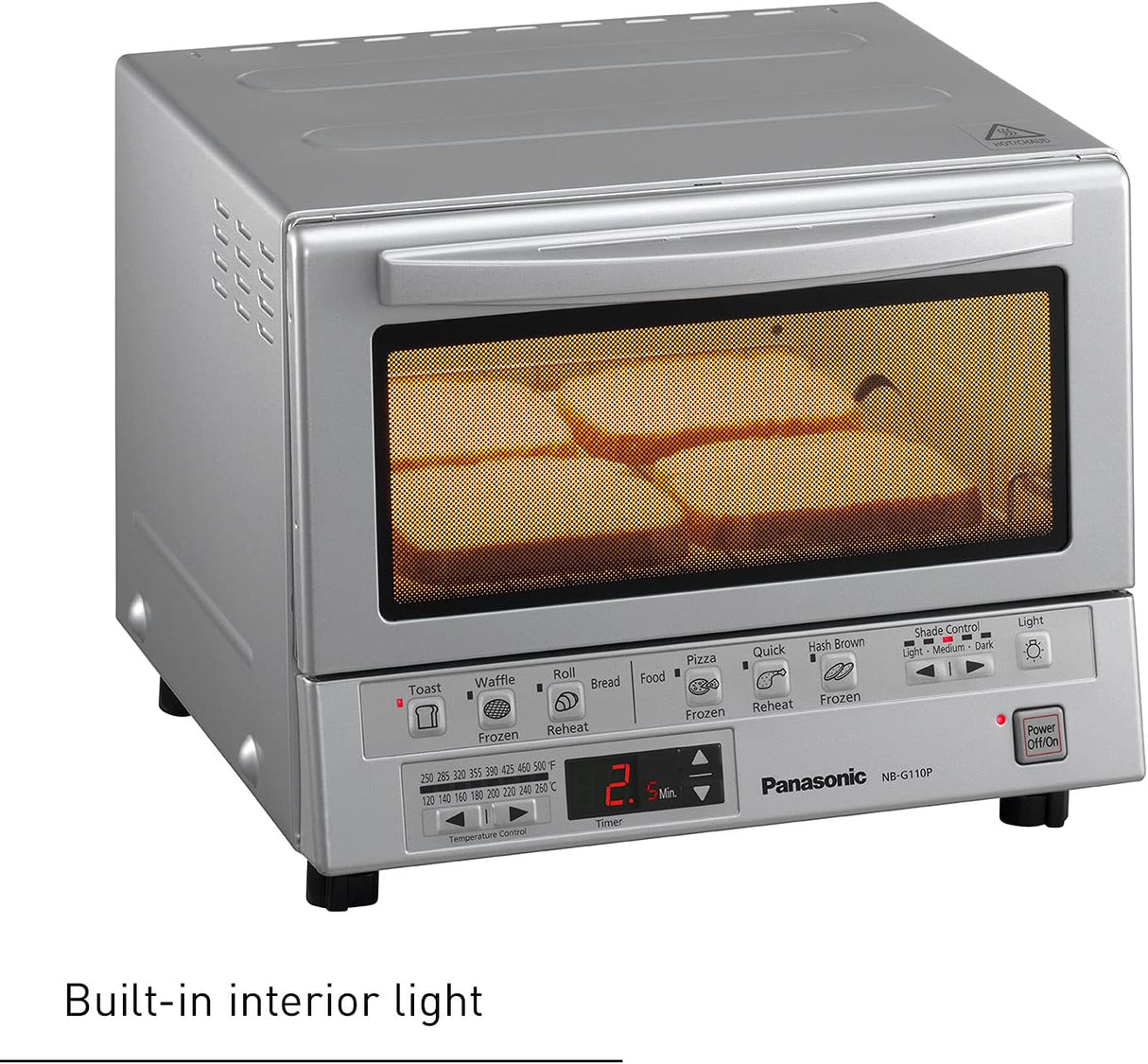Horno tostador Panasonic Flash Xpress, Plateado