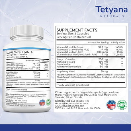 Suplemento del apoyo del nervio ciático vitamina de palma