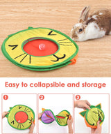 Cueva para gatos Bissap, colapsable, 3 agujeros, modelo Pop Up