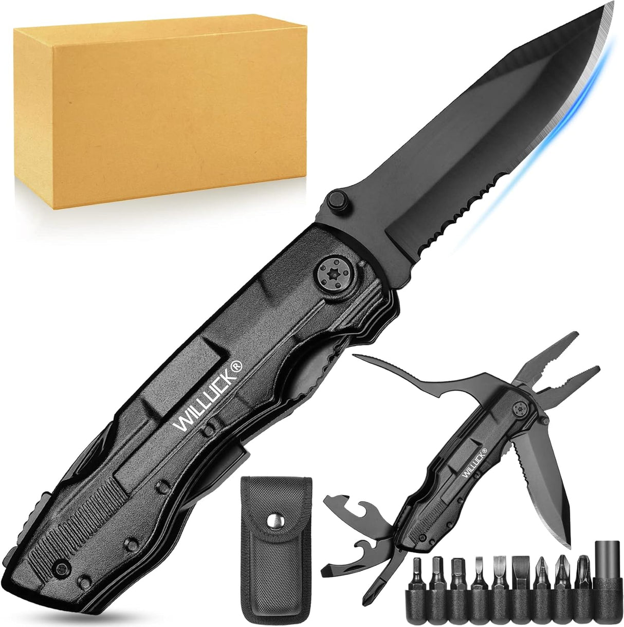 Cuchillo de bolsillo multiherramienta con cuchilla