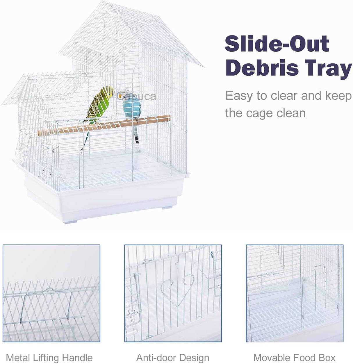 Jaula de viaje para pájaros pequeños ideal para aves