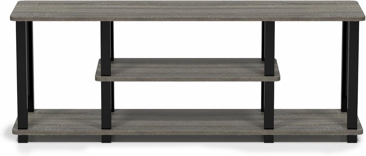 Furinno Soporte de TV 3 niveles hasta 50 sin herramientas 3D