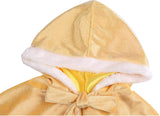 Disfraces de princesa con capucha amarillo talla 3 a 4 años