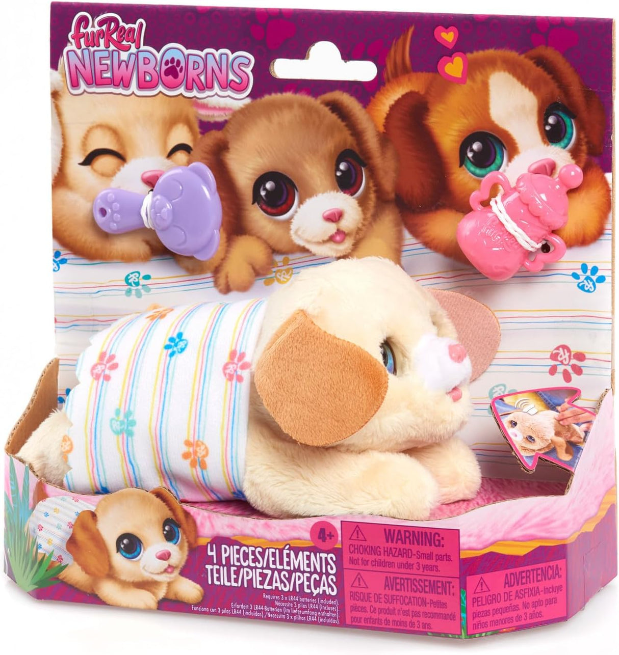 Perrito Interactivo furReal, Sonidos y Movimiento, Newborns