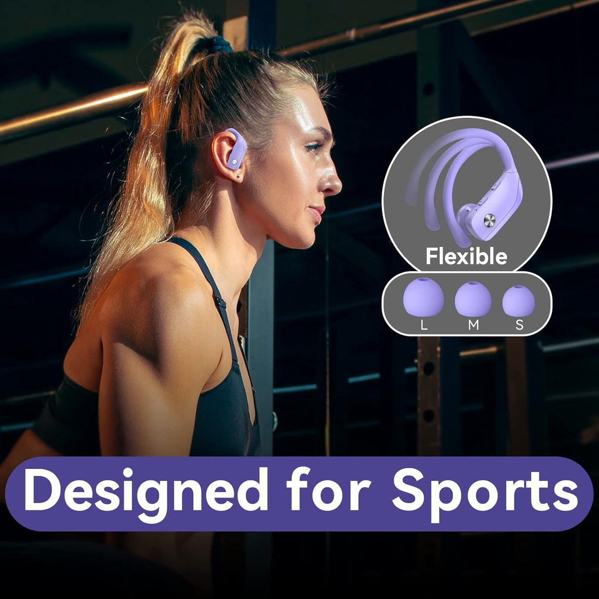 Auriculares Inalámbricos Bmani con 48h de Batería y Micrófono