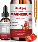 Suplemento Líquido de Magnesio Glycinato 1000mg con Bromelina, D3, B6 y K2
