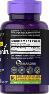 Melatonina 1 mg Carlyle | 300 Tabletas Vegetarianas Sin GMO