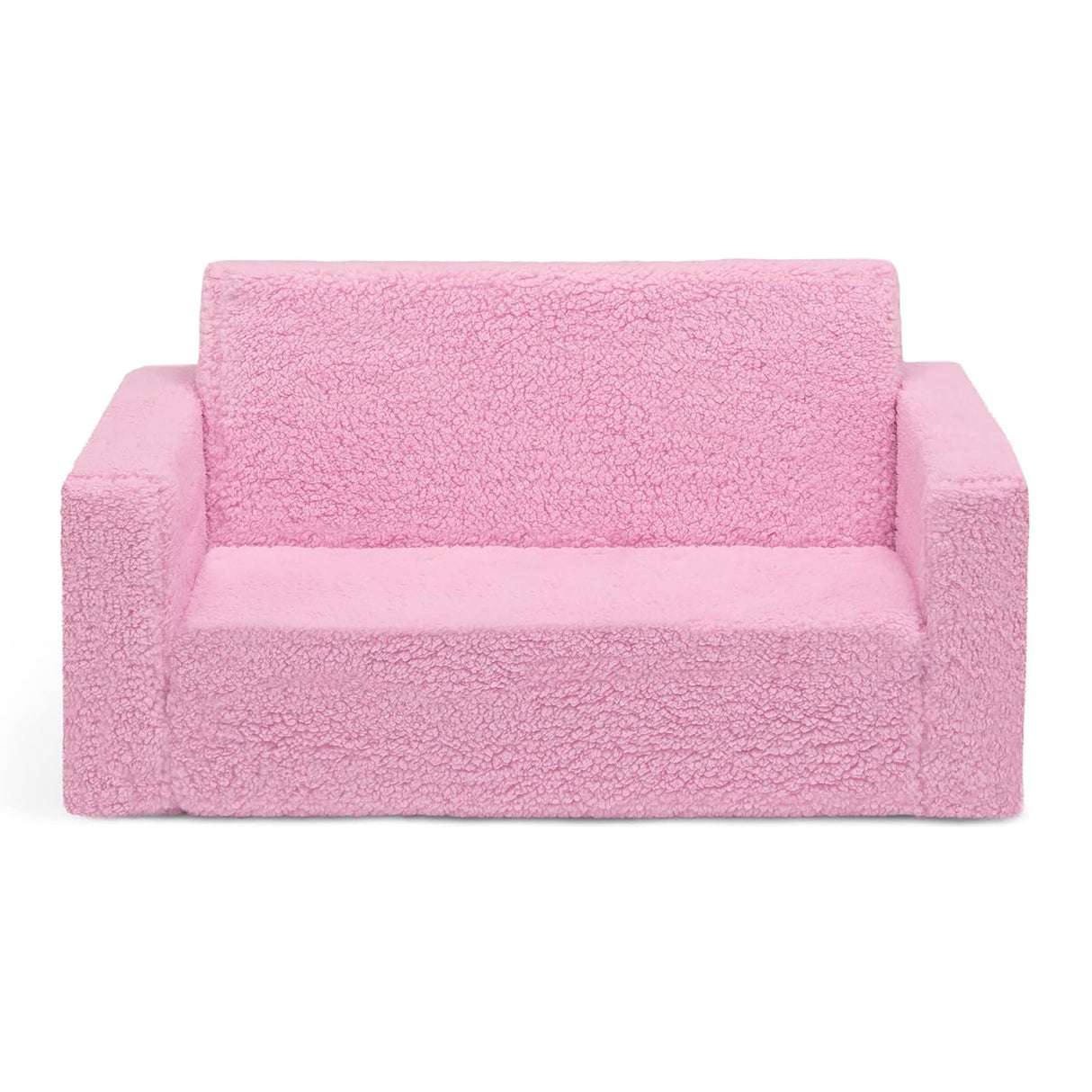 Silla convertible 2 en 1 de cama para niños, color rosa