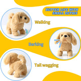 Perrito de Peluche Interactivo - Camina, Ladra, Agita la Cola