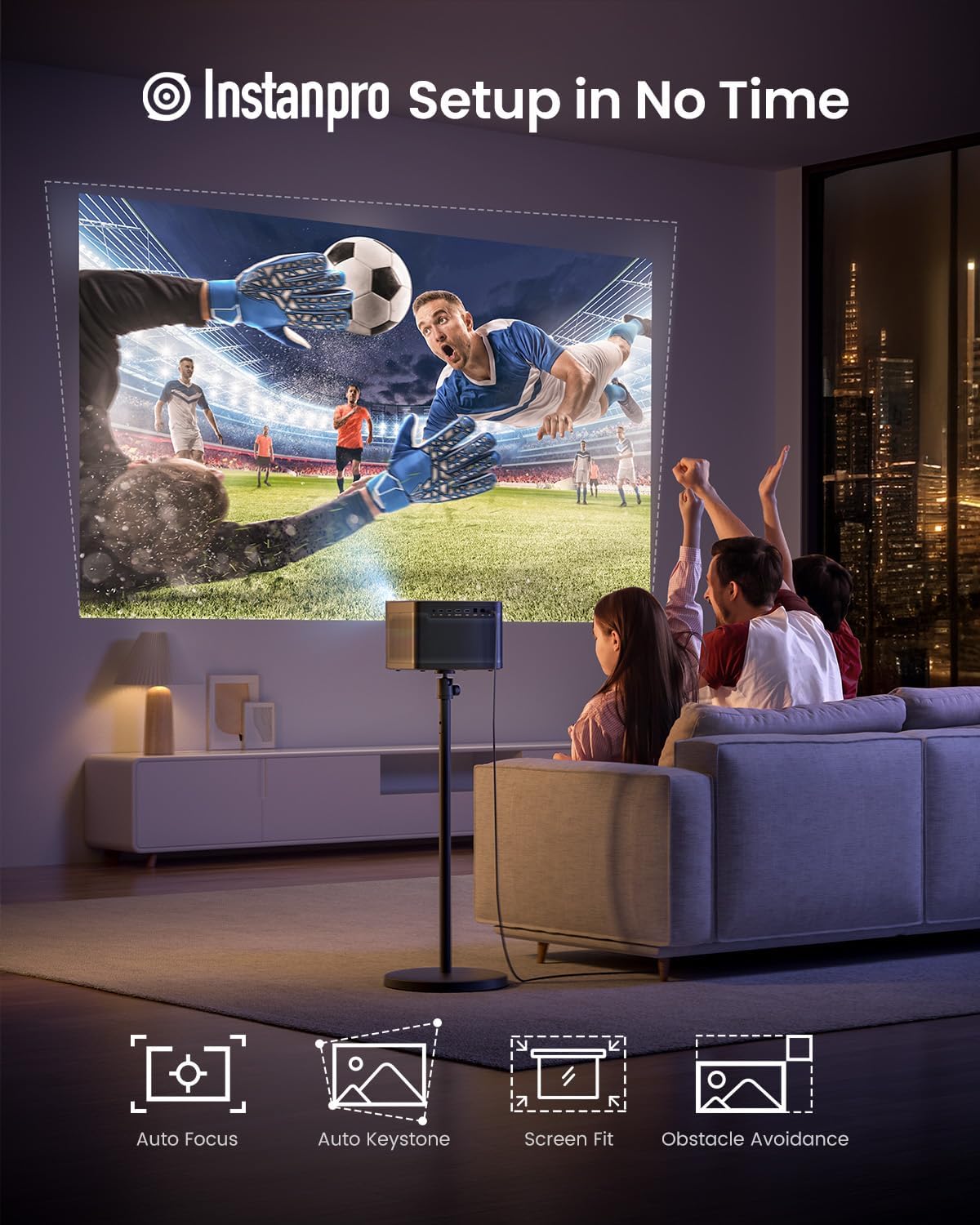 Proyector 4K Laser Dangbei DBOX02, 2450 lúmenes, WiFi, HDR10+