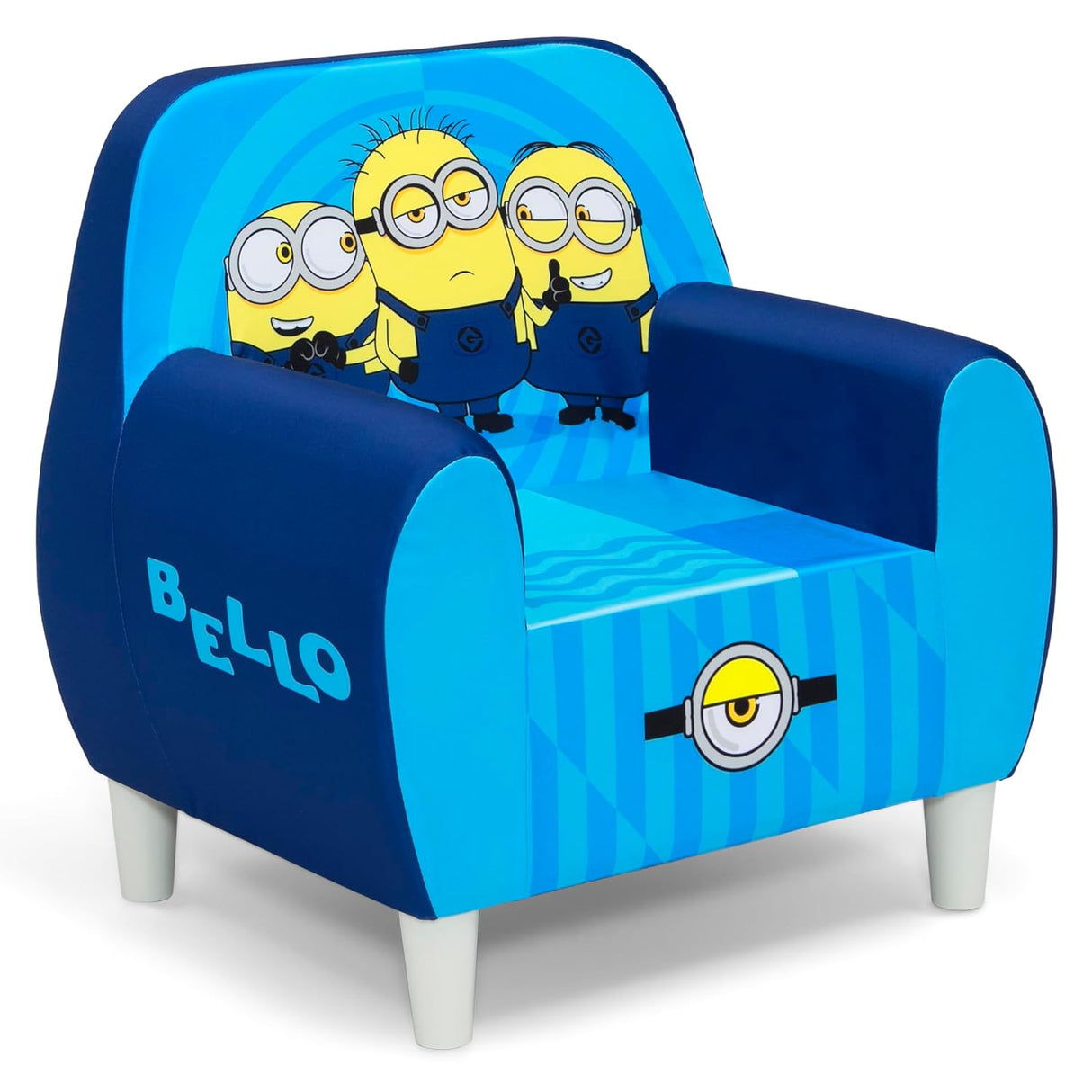 Silla de espuma Minions, color azul. Delta Children