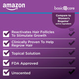 Solución Tópica de Minoxidil 2% para Mujeres, Amazon Basic Care