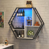 Estantes Flotantes con Luz, Almacenaje, Gran Capacidad, Modelo: LED