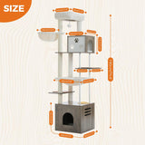 Árbol para Gatos Grande PAWZ Road, 74.8 con Estación de Comida