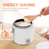 Mini Olla Arroz 1-1.5 Tazas, Cocina Fácil, Pot Removible