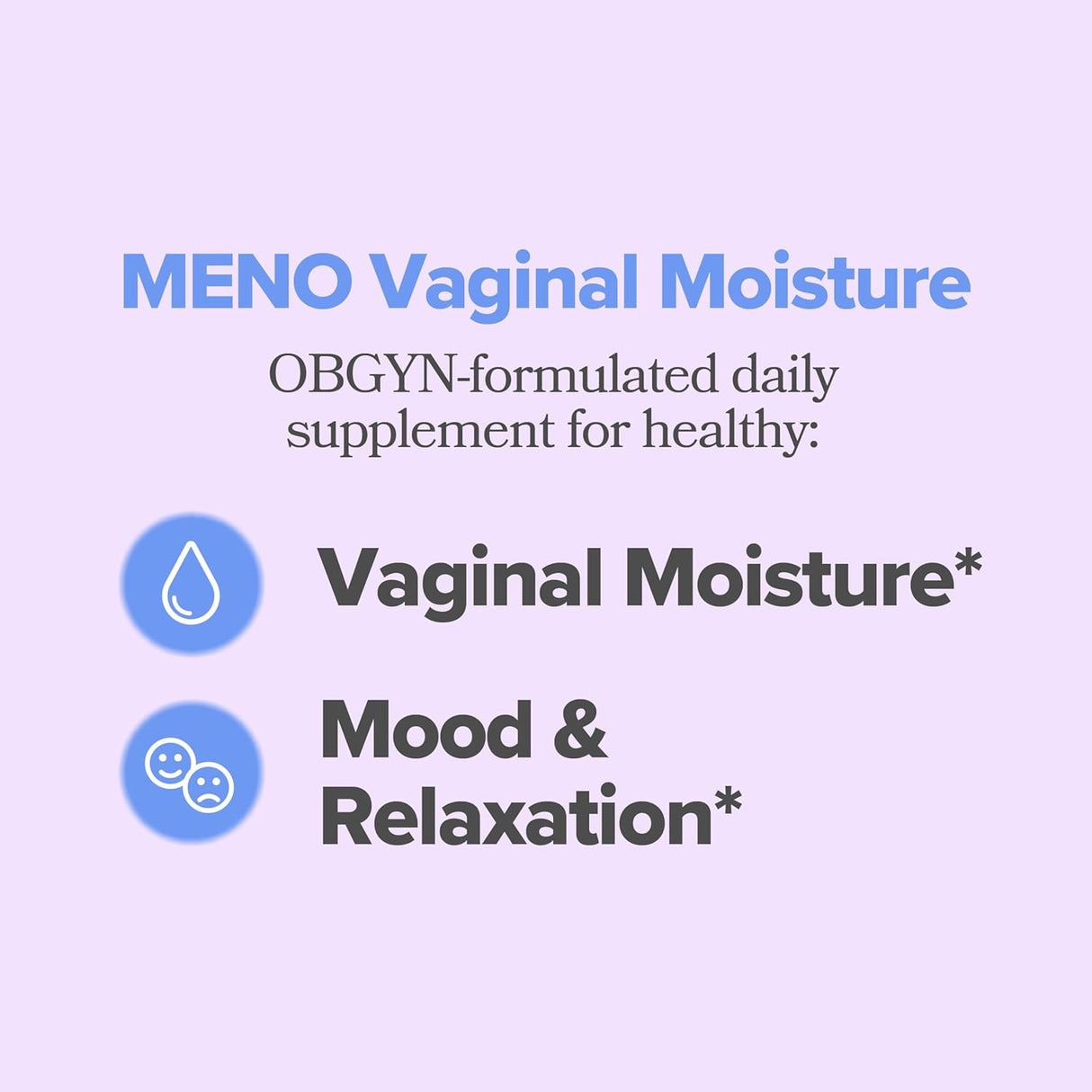 MENO Cápsulas Apoyo Humedad Vaginal, Sin Hormonas, 30 Servs