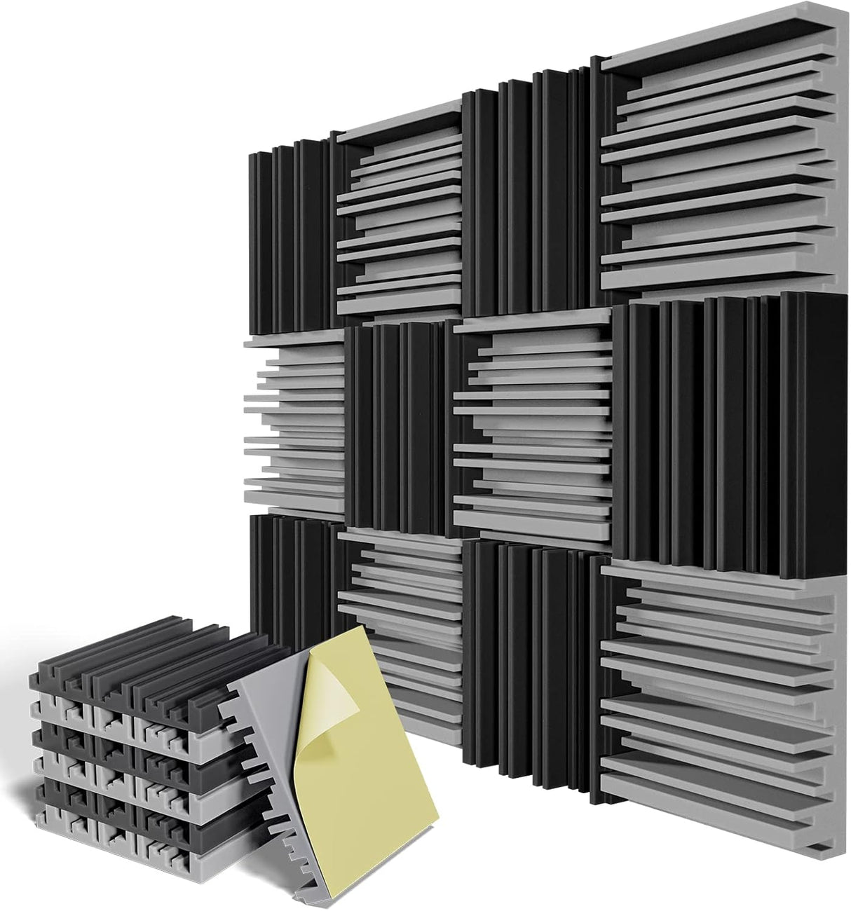 Paneles Acústicos LIGHTDESIRE 12 Pack 12x12x2 pulgadas