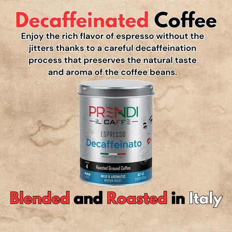 Café Espresso Decaf PRENDI, Orgánico, 8.8 oz, Pack de 1