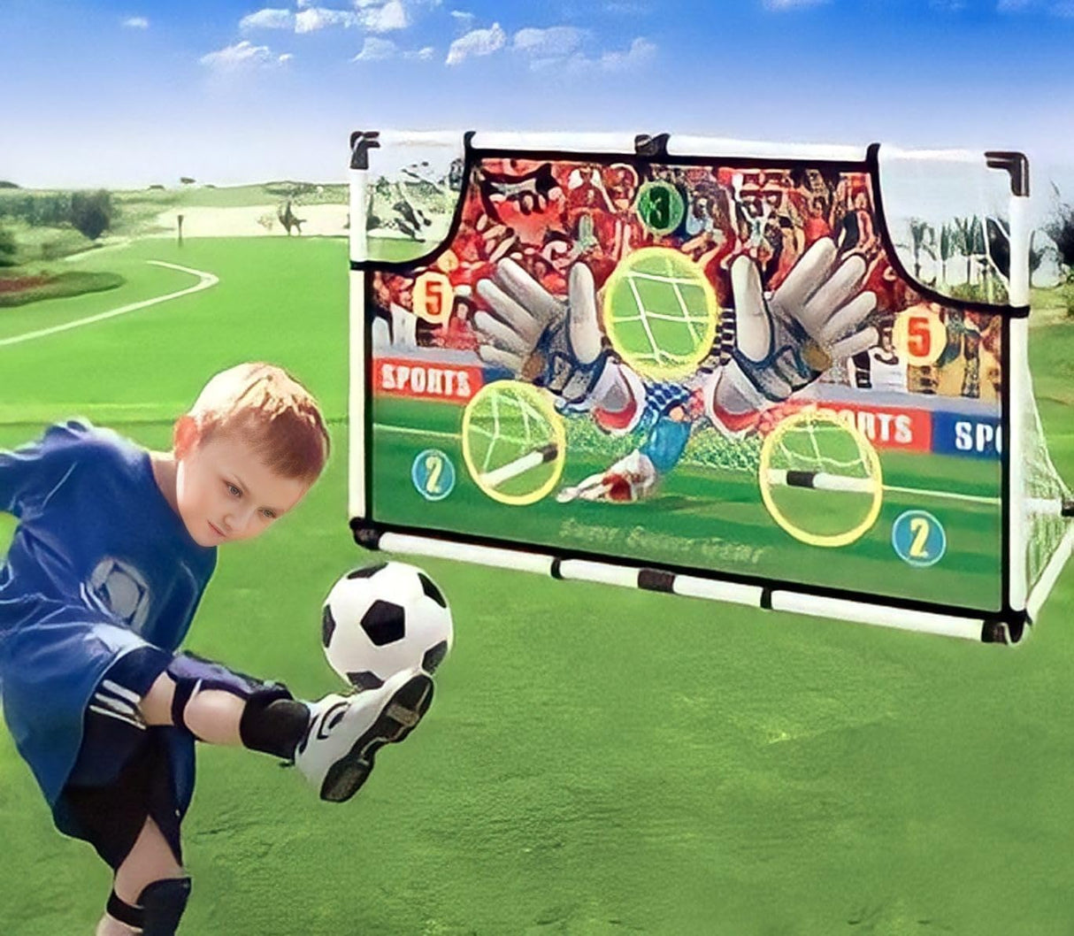 Red de práctica de tiro de fútbol portátil Red de portería de entrenamiento de fútbol para niños niños interior al aire libre plegable portería de fútbol