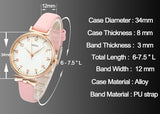 Top Plaza Womens Ladies Classic Reloj de pulsera de cuarzo