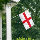 XIFAN Bandera de Inglaterra de nailon de alta calidad de 3 x 5 pulgadas, para exteriores, doble cara, resistente de nailon 210D, bandera de San Jorge, con rayas cosidas, dobladillo de 4 puntadas, ojales de latón