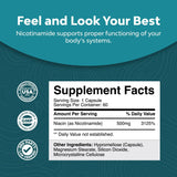 Suplemento Vitamina B3 Nicotinamida 500 mg   60 unidades
