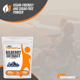 Suplemento Extracto de Arándano para Ojos, Sin Gluten, 500mg