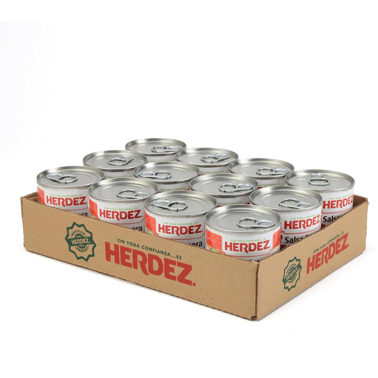 Salsa Casera Picante HERDEZ, 7 oz, Paquete de 12 unidades