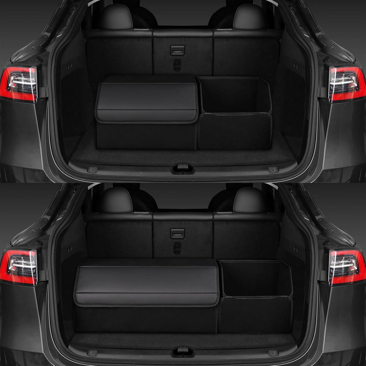 Organizador de maletero SUV y sedán, caja plegable 22