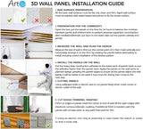 Revestimiento con textura 3D para pared Art3d color gris