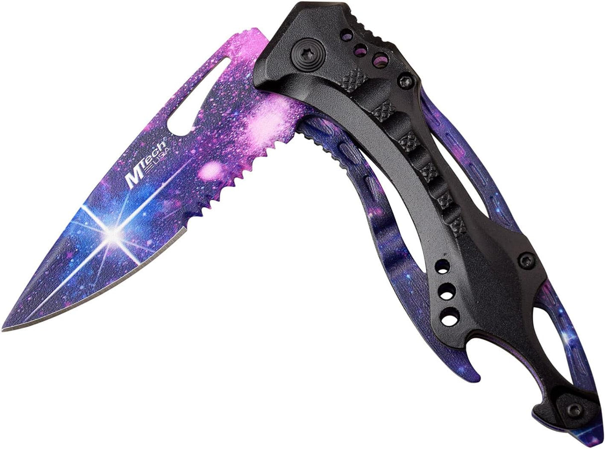 Cuchillo táctico plegable asistido por resorte MT-A705