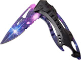 Cuchillo táctico plegable asistido por resorte MT-A705