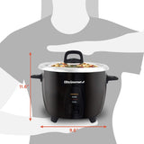 Olla Arrocera Elite Gourmet ERC2010B, 10 tazas, acero inoxidable