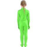 Disfraces de Body enterizo estilo Zentai verde lima talla M